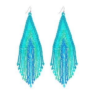 New Free People Turquoise Ombré Earrings